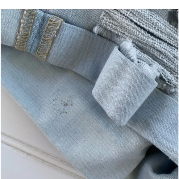 Aeropostale Blue Distressed Jean Shorts - Picture 6 of 9